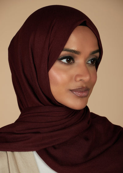 Burgundy Bamboo Hijab