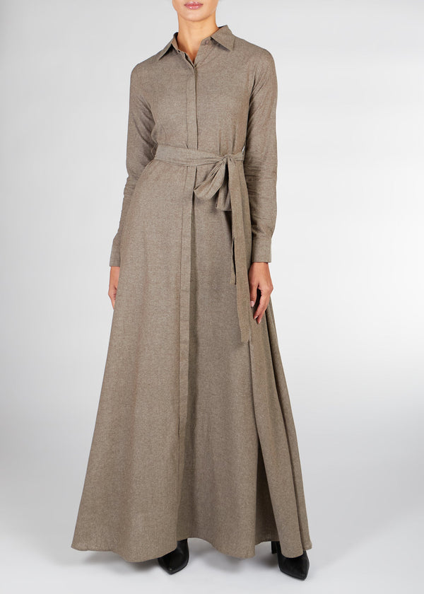 Shirted Maxi Cotton Bisque