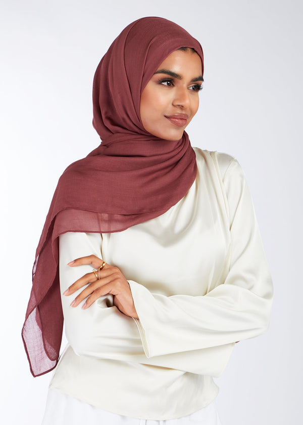 Muted Mulberry Modal Hijab