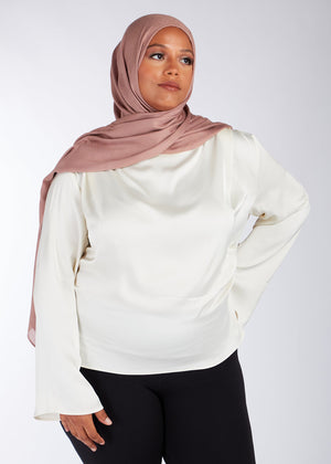 Diamond Weave Hijab Soft Taupe