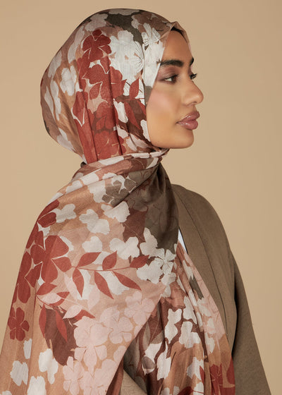 Sakura Print Hijab