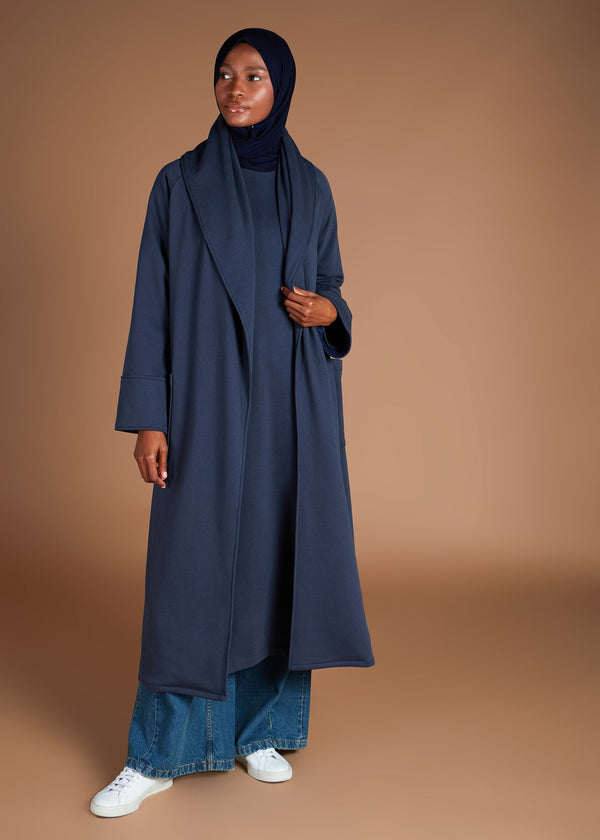 Cozy Fleece Cover Up Navy | Coats & Cover Ups | Aab Modest Wear