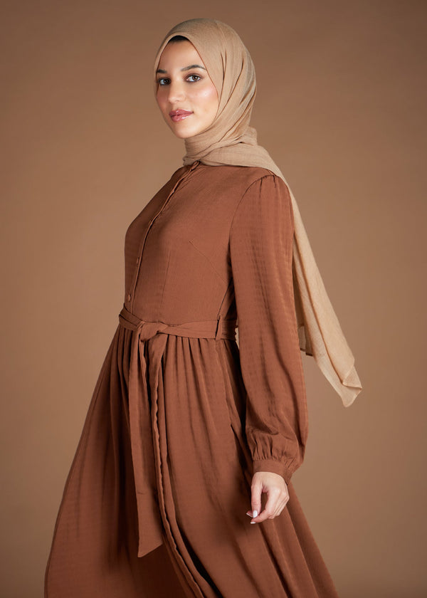 Flared Maxi Beige | Maxi Dresses | Aab Modest Wear