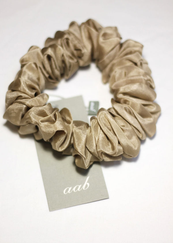 Silk Scrunchie Nude
