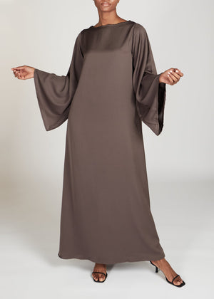 Bell Sleeve Abaya Olive | Abayas | Aab Modest Wear