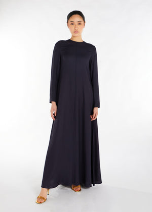 Long Line Abaya Navy