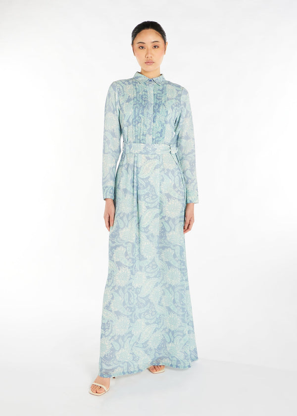 Blue Paisley Maxi Dress | Maxi Dresses | Aab Modest Wear