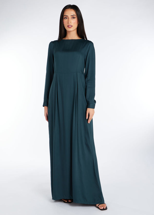 Skirted Abaya Dark Green | Abayas | Aab Modest Wear
