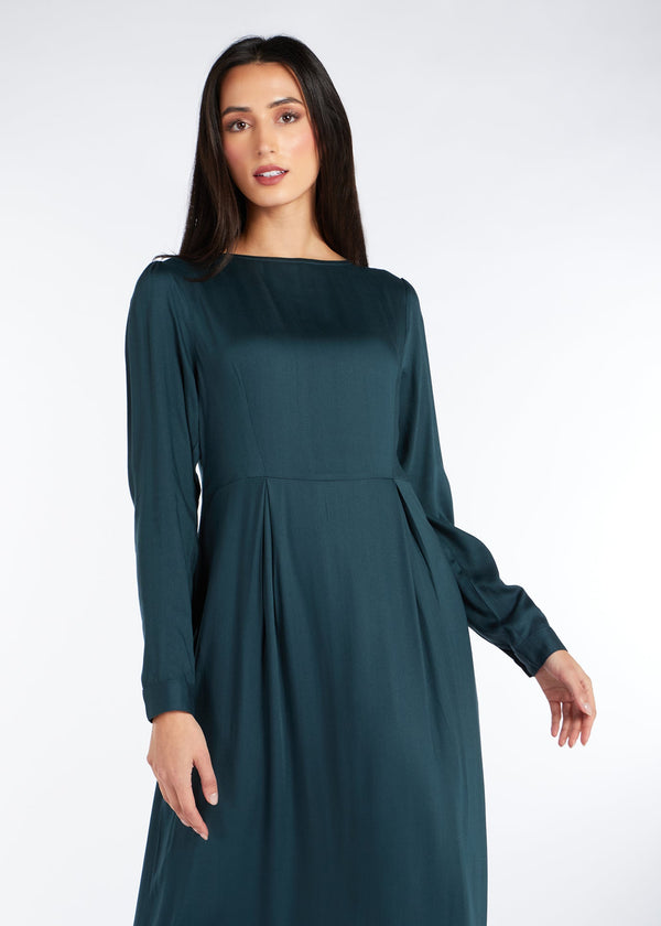 Skirted Abaya Dark Green | Abayas | Aab Modest Wear