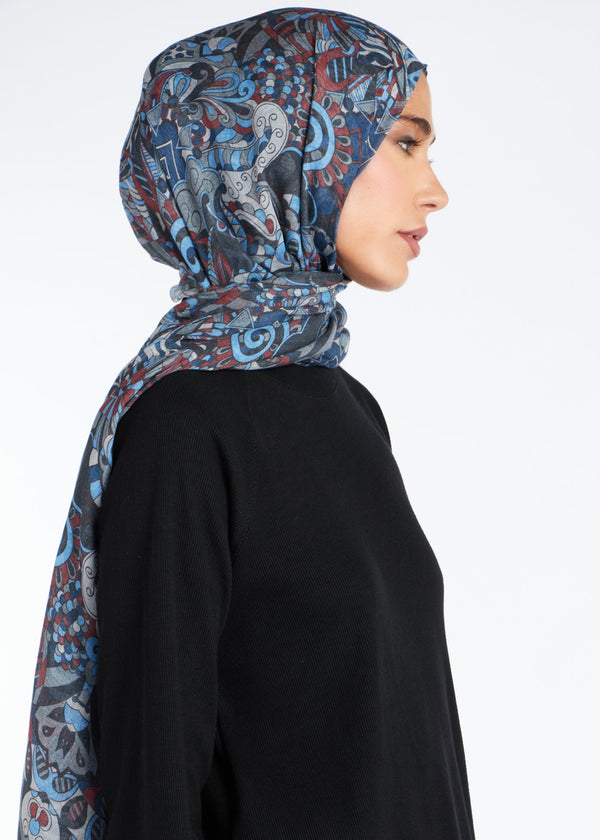 Abstract Blues Hijab