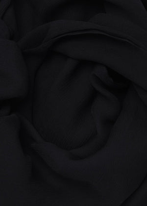 Black Chiffon Silk Hijab | Aab Modest Wear 