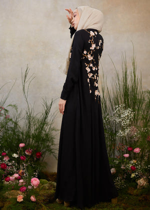 Frangipani Abaya Black | Abayas | Aab Modest Wear