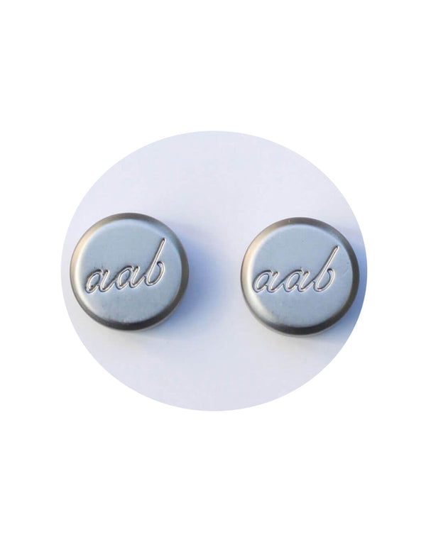 Matte Silver Hijab Magnet - Twin Pack