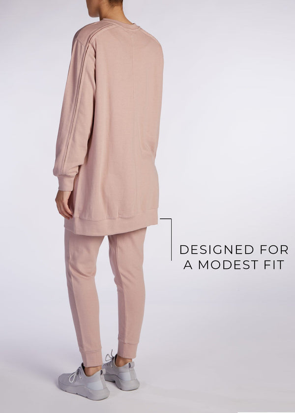 Modest Sweatshirt Pink | Aab Modest Activewear