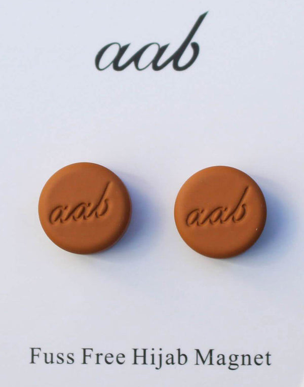 Matte Tan Hijab Magnet - Twin Pack