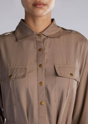 Utility Abaya Nude | Abayas | Aab Modest Wear