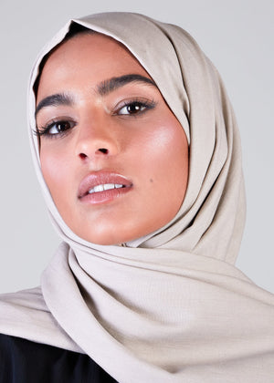 Cotton Twill Hijab Stone | Cotton Twill Hijabs | Aab Modest Wear