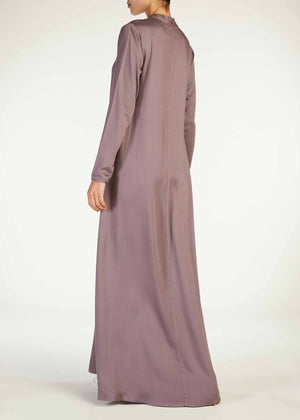 High Neck Abaya Mauve | Abayas | Aab Modest Wear