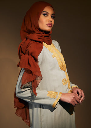 Pure Clay Chiffon Silk Hijab