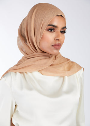 Premium Soft Wool Hijab Nude