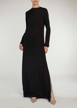 Side Zip Maxi Black | Maxi Dresses | Aab Modest Wear