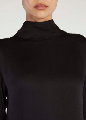 Turtle Neck Abaya Black | Abayas | Aab Modest Wear