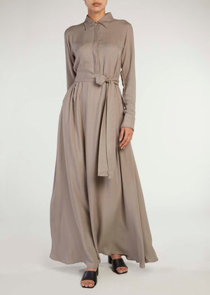 Chari Abaya Khaki | Abayas | Aab Modest Wear