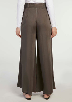Mid Flare Trousers Olive (Final Sale)