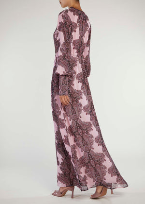 Pink Paisley Maxi Dress | Maxi Dresses | Aab Modest Wear