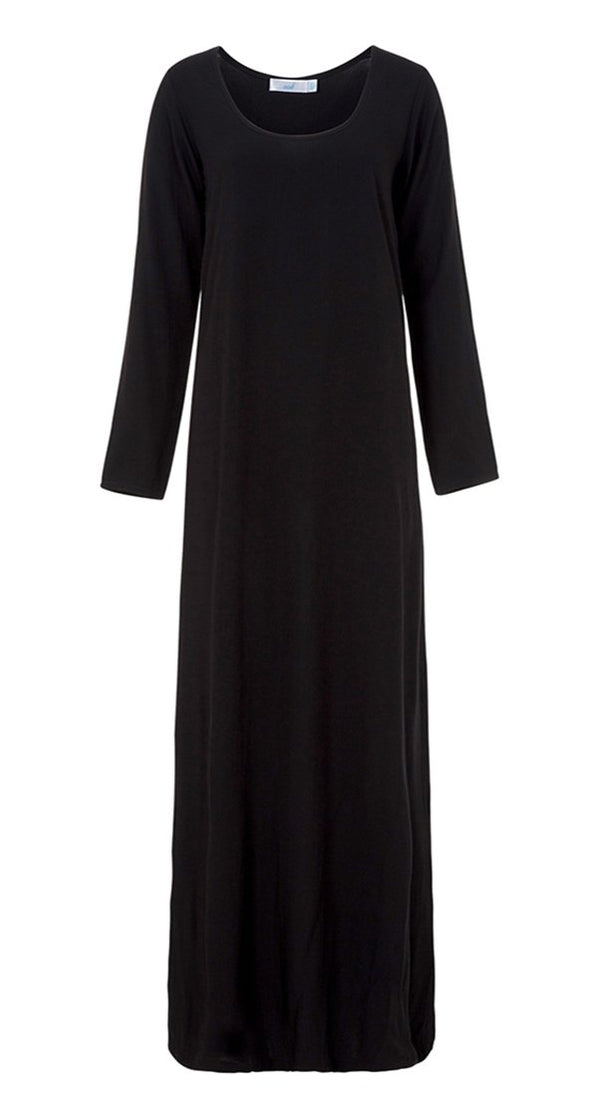 Long Sleeve Slip - Black